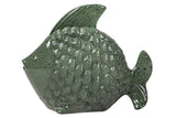 FIGURA PEZ CERAMICA VERDE 34x29x11 CM