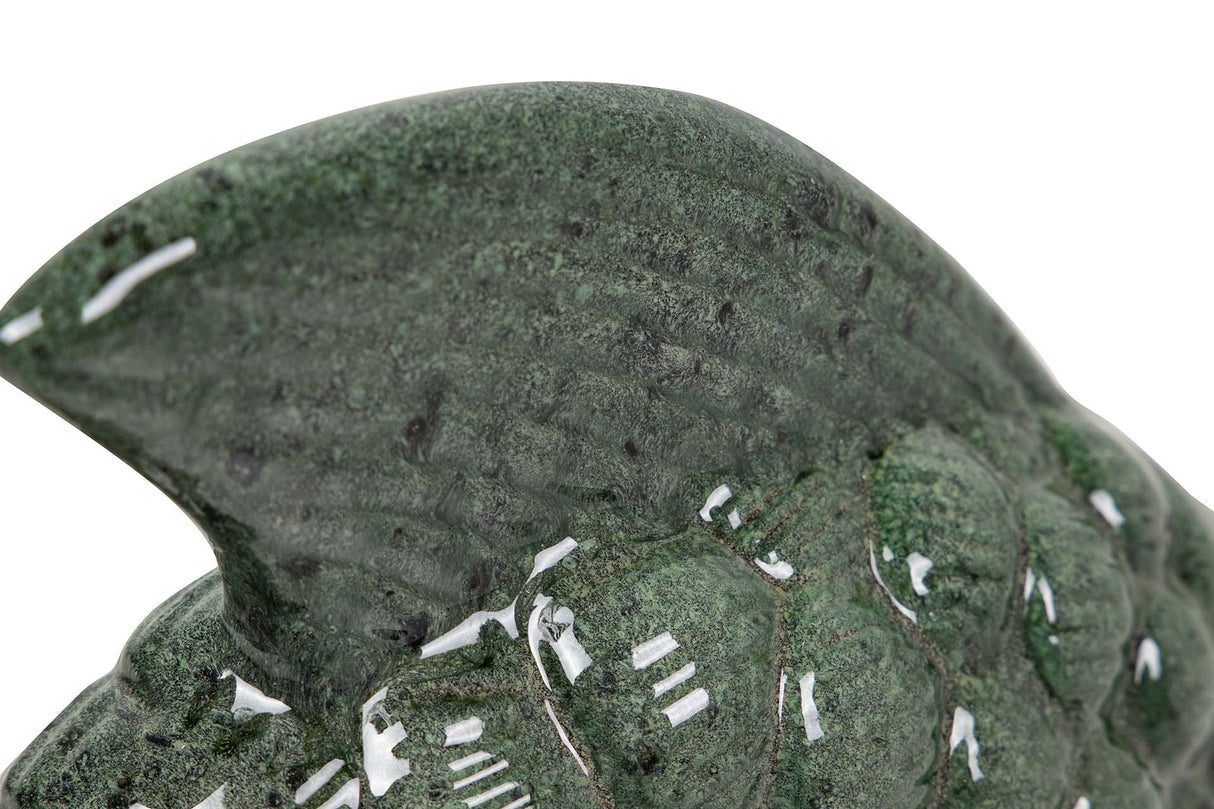 FIGURA PEZ CERAMICA VERDE 34x29x11 CM