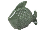 FIGURA PEZ CERAMICA VERDE 34x29x11 CM