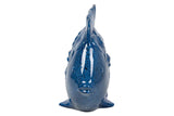 FIGURA CERAMICA PEZ AZUL 34x29x11 CM