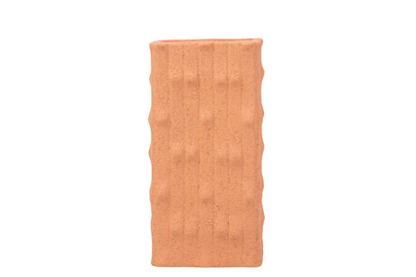 JARRON CERAMICA NARANJA 15x15x31 CM