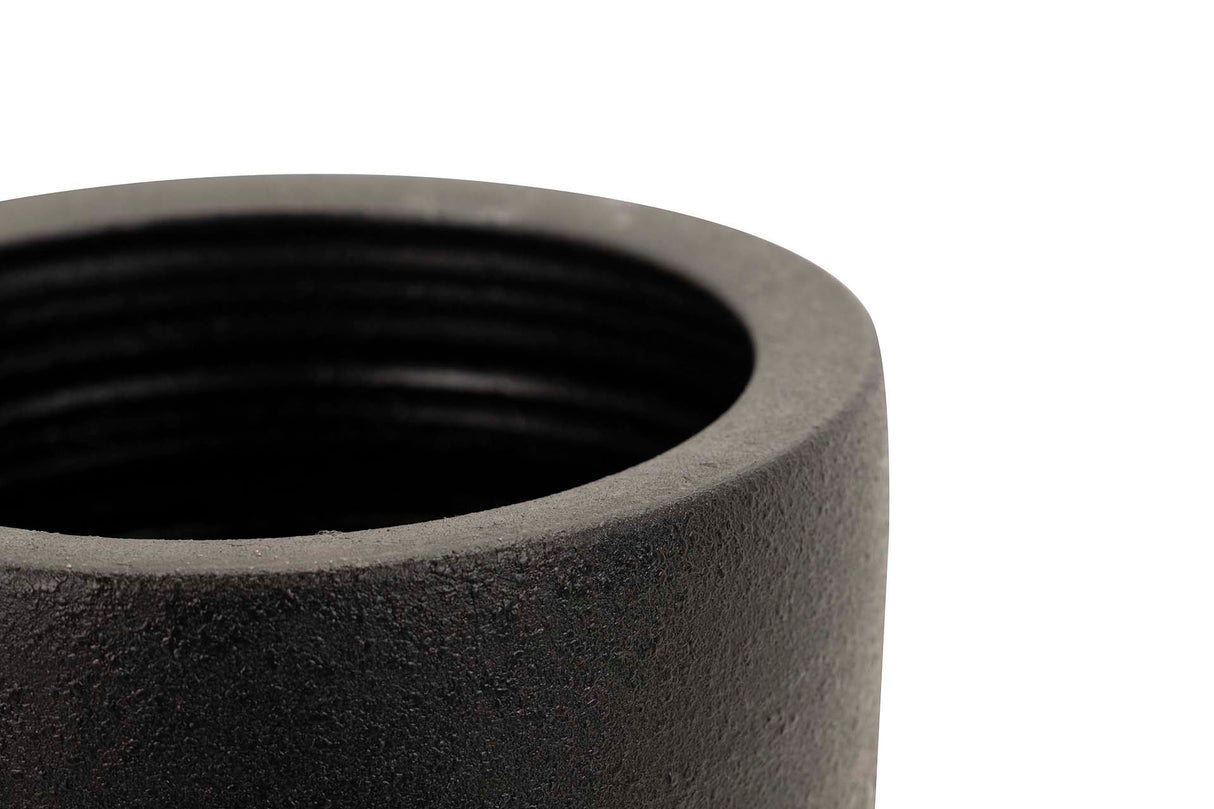 Parague ceramico opaco nero 23x23x50 cm