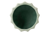 Pottage en céramique verte 19x19x17 cm