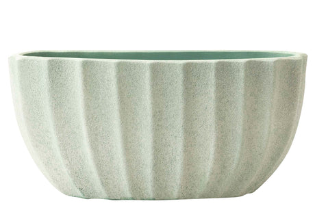 Vaso de cerâmica verde 42x16x20 cm