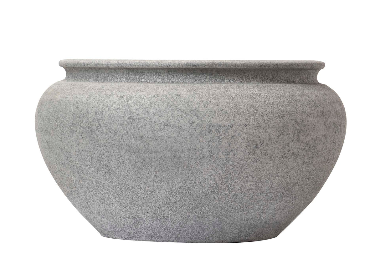 MACETERO CERAMICA GRIS 40x40x35 CM