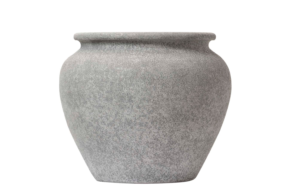 MACETERO CERAMICA GRIS 31x31x26,5 CM