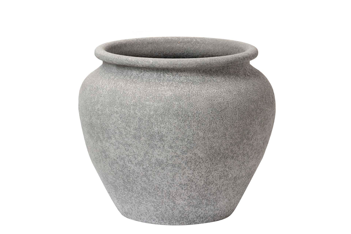 Grey Ceramic Macétero 31x31x26.5 cm