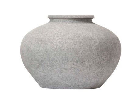 Vase de céramique gris 32x32x28 cm