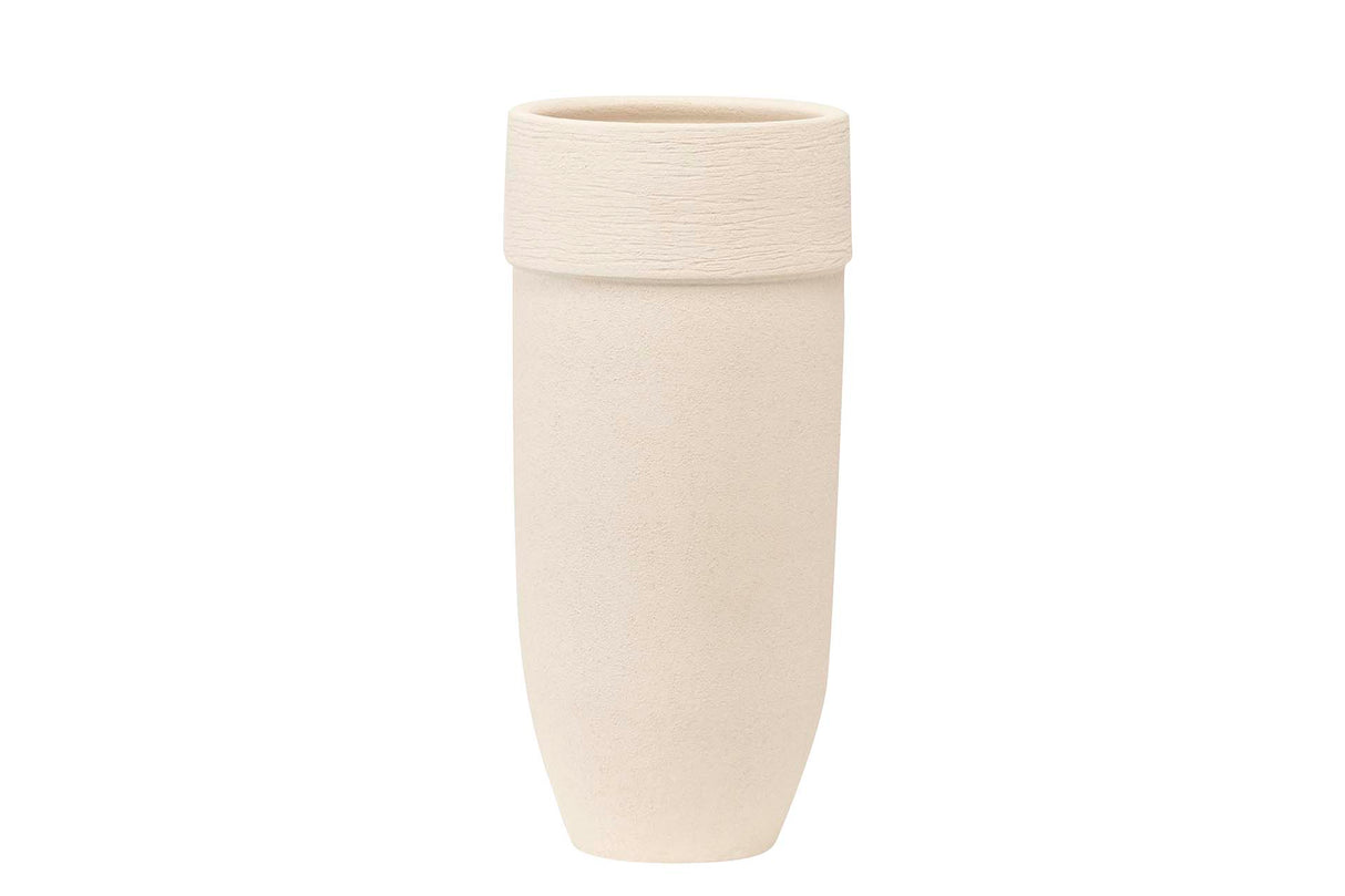 Vaso in ceramica bianca 20x20x40 cm