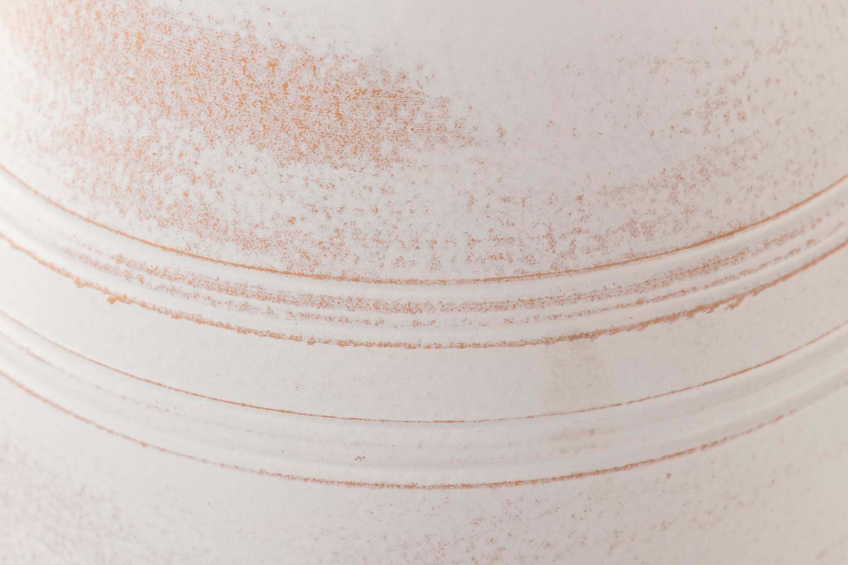 Vaso de cerâmica branca 24x24x31 cm