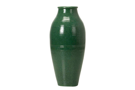 Vase en céramique verte 26x26x60 cm