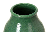 Vaso de cerâmica verde 26x26x60 cm