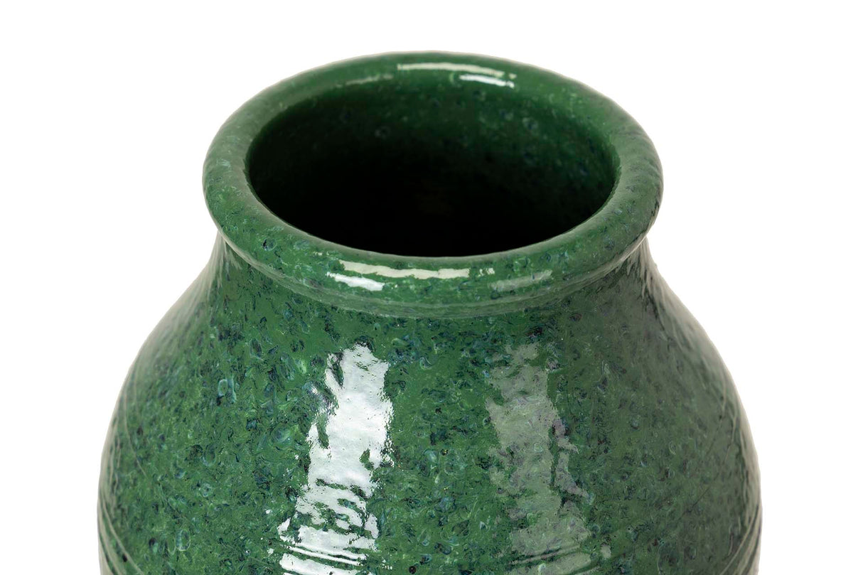 Green Ceramic Florer 19x19x30 cm