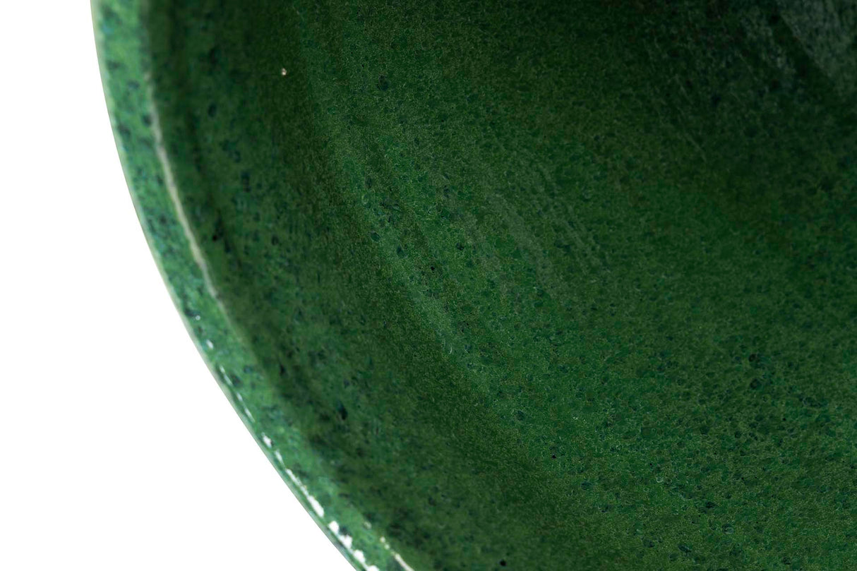 MACETERO CERAMICA VERDE 30x30x28 CM