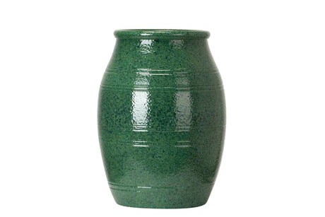 Vaso de cerâmica verde 28x28x40 cm