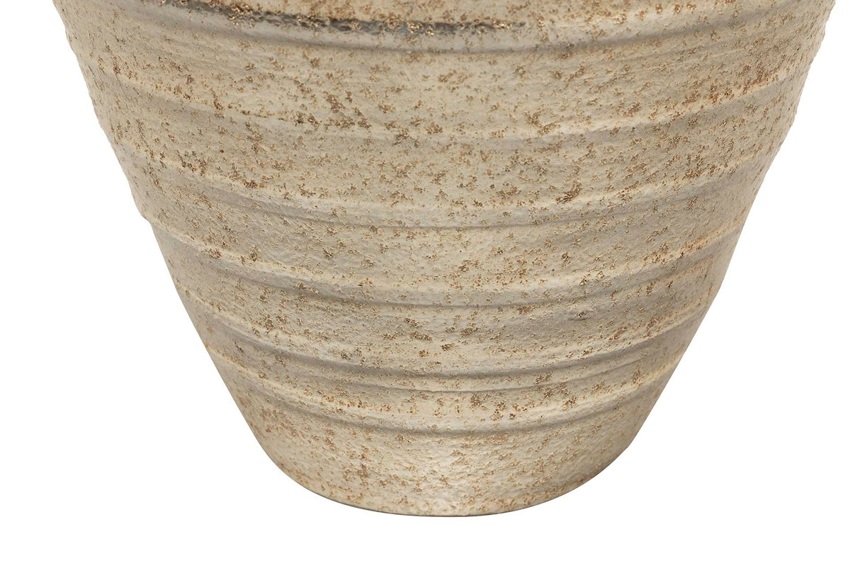 Vaso de cerâmica de prata 36x36x43 cm