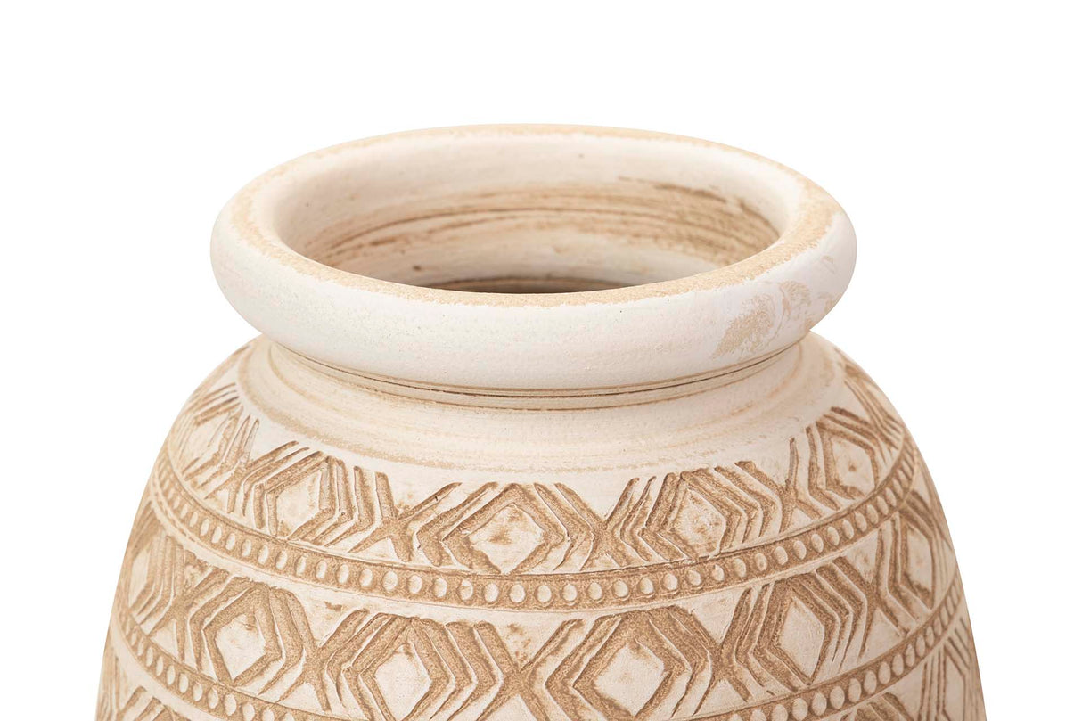 Keramikvase Beige 26x26x60 m