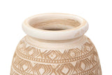 Vaso ceramico beige 26x26x60 m