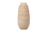 Vase en céramique beige 26x26x60 m