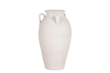 Vaso de cerâmica branca 25x25x40 cm