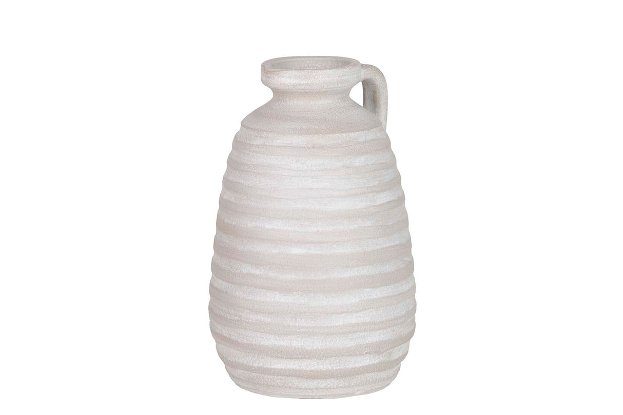18x18x30 cm Vaso in ceramica grigia
