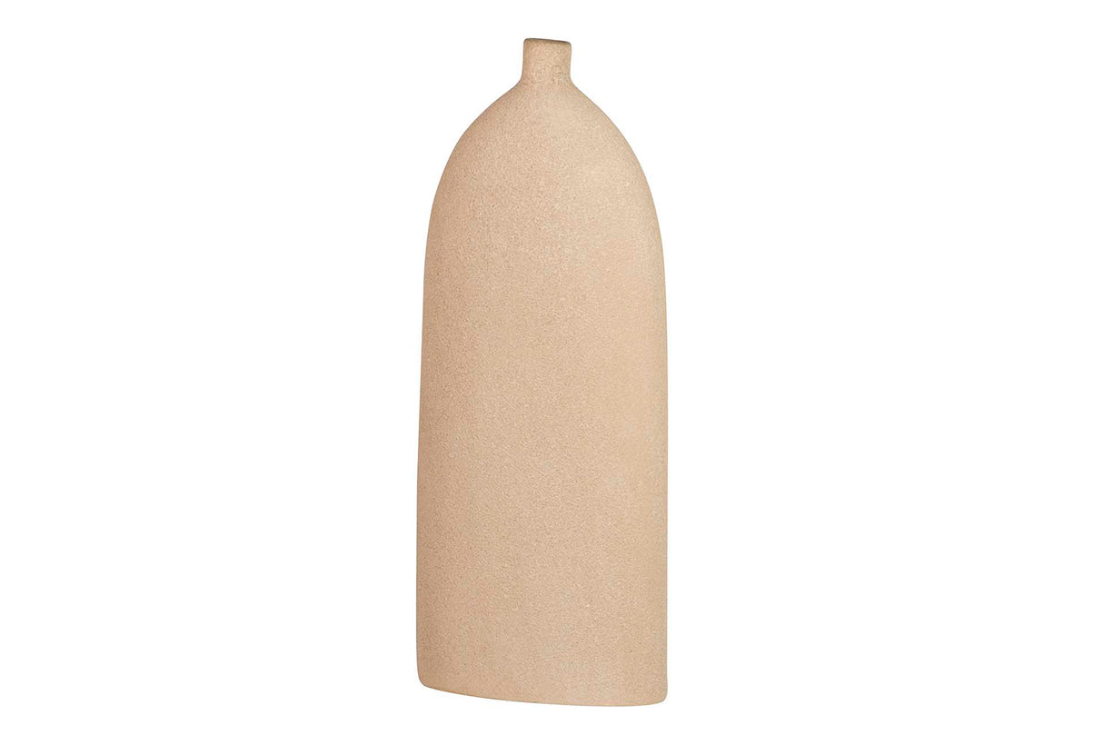 Brown Ceramic Florero 24x10x55 cm
