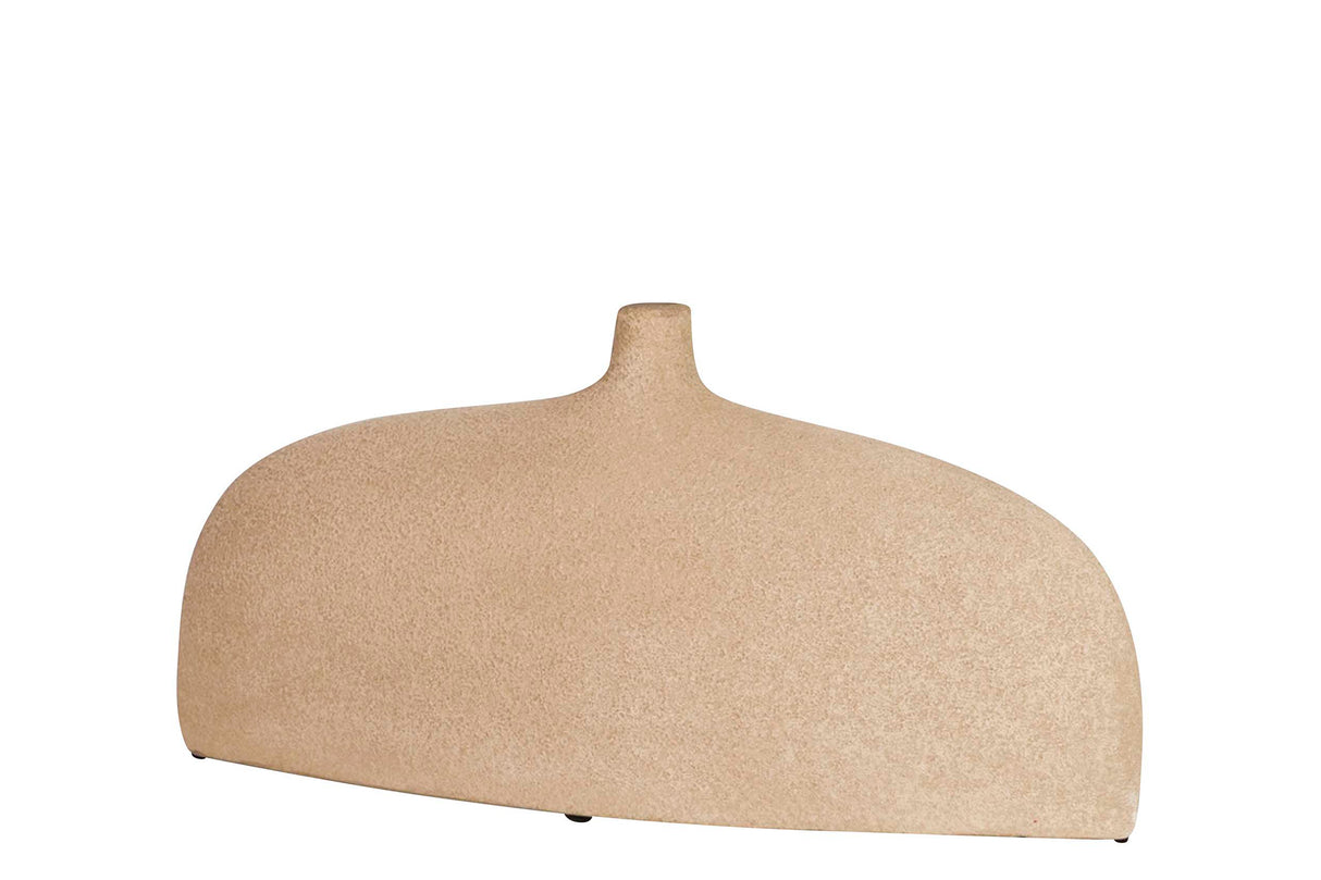 Brown Ceramic Florero 24x20x20 cm