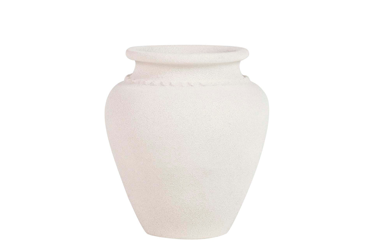 Macero in ceramica grigia 22x22x30 cm