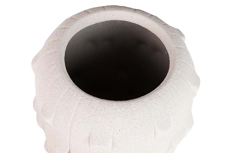 Vase en céramique beige 30x30x50 cm