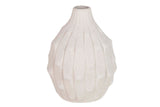 FLORERO CERAMICA BEIGE 17x17x22 CM