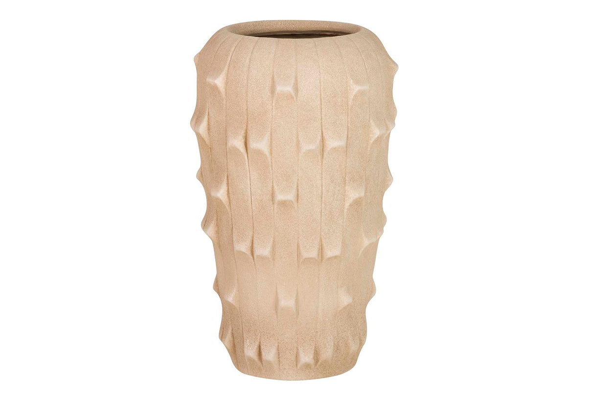 Brown Ceramic Florer 30x30x50 cm