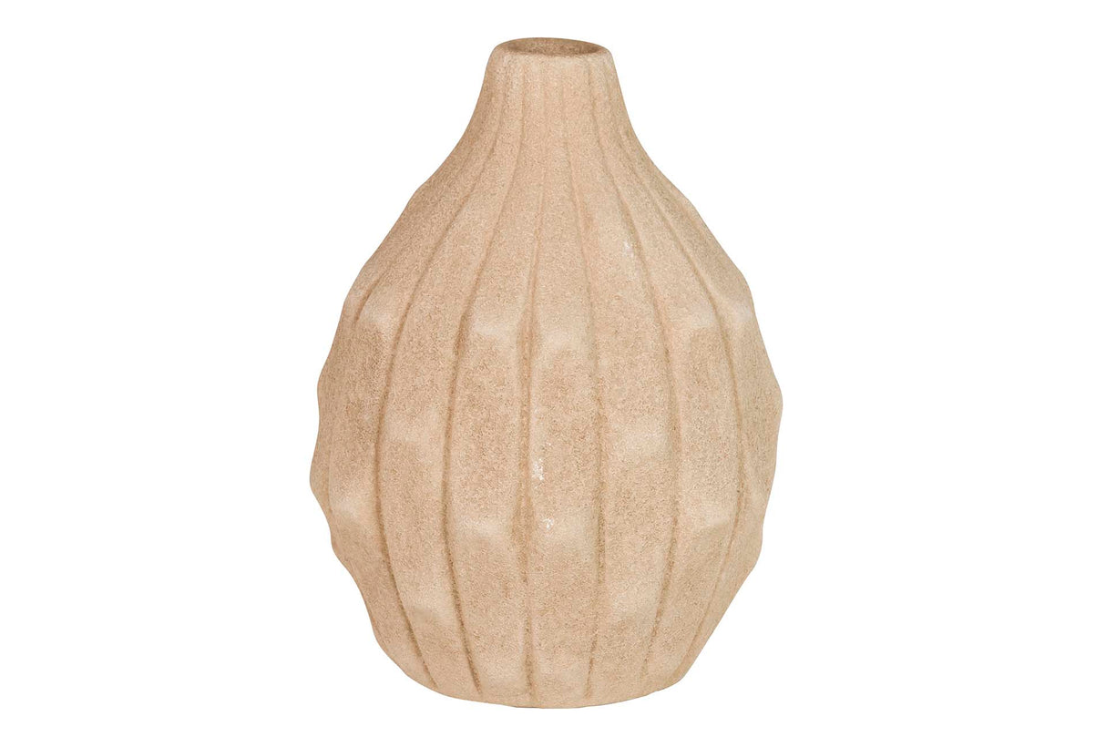 Vase en céramique brun 17x17x22 cm