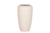 Vase en céramique blanc 22x22x39 cm