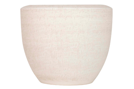 MACETERO CERAMICA BLANCA 25x25x34 CM