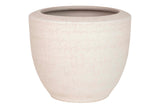 Pentola in ceramica bianca 25x25x34 cm