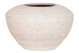 Vase en céramique blanc 32x32x19 cm