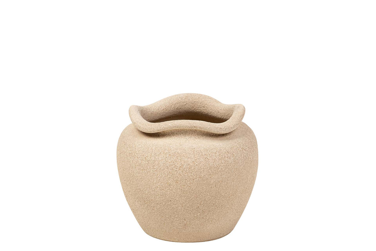 MACETERO CERAMICA MARRON 23x23x19 CM
