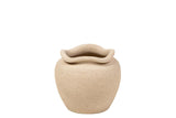 MACETERO CERAMICA MARRON 23x23x19 CM