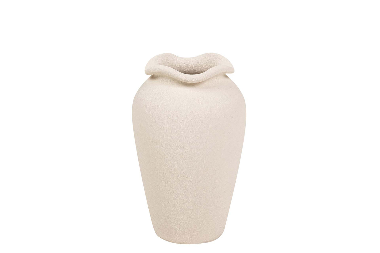 Floe céramique beige 25x25x40 cm