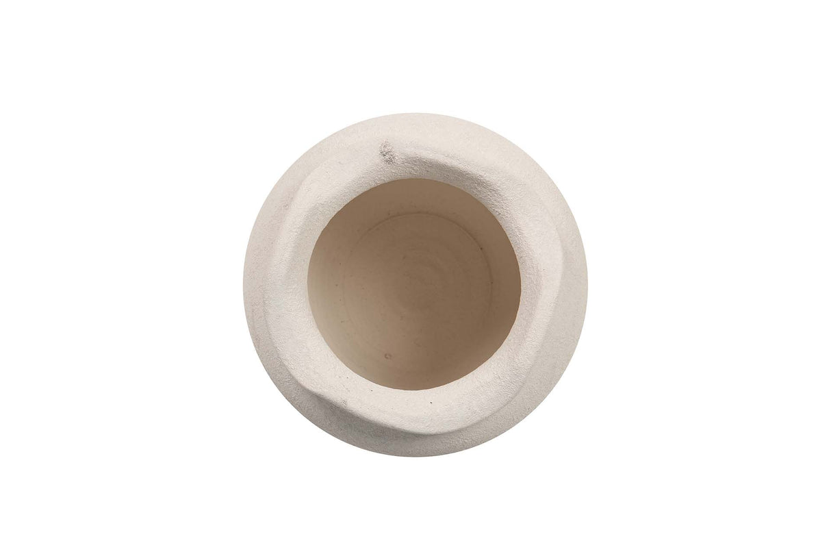 MACETERO CERAMICA BEIGE 23x23x19 CM