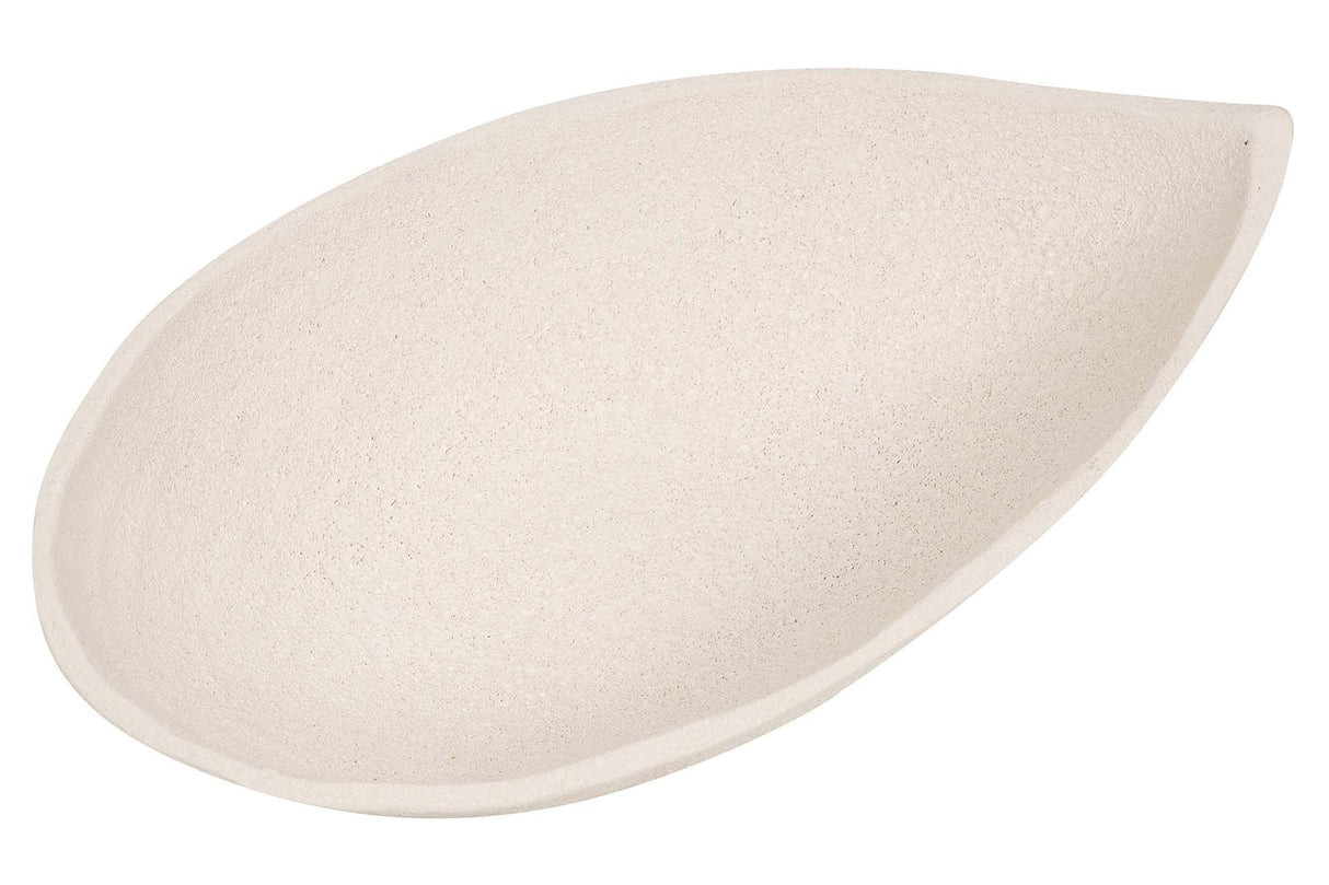 CENTRO DE MESA CERAMICA BEIGE 42x23x8 CM