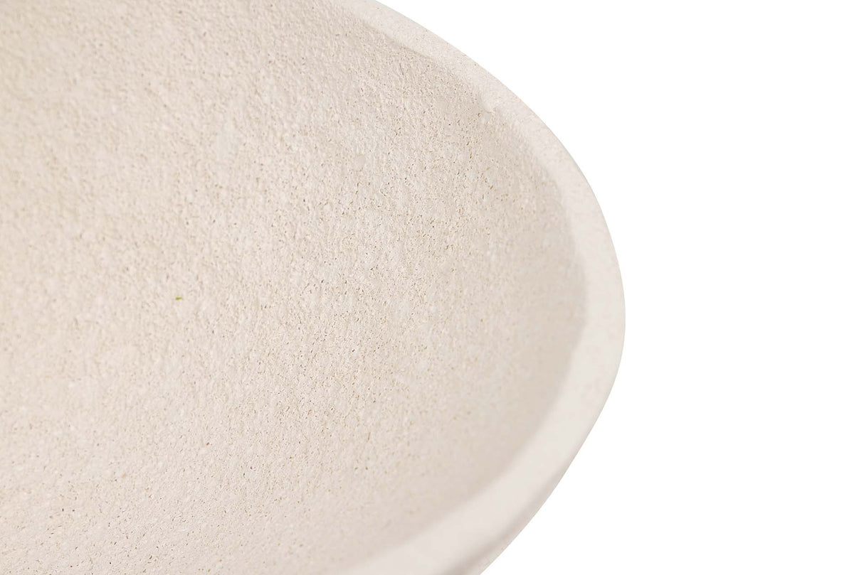 CENTRO DE MESA CERAMICA BEIGE 42x23x8 CM