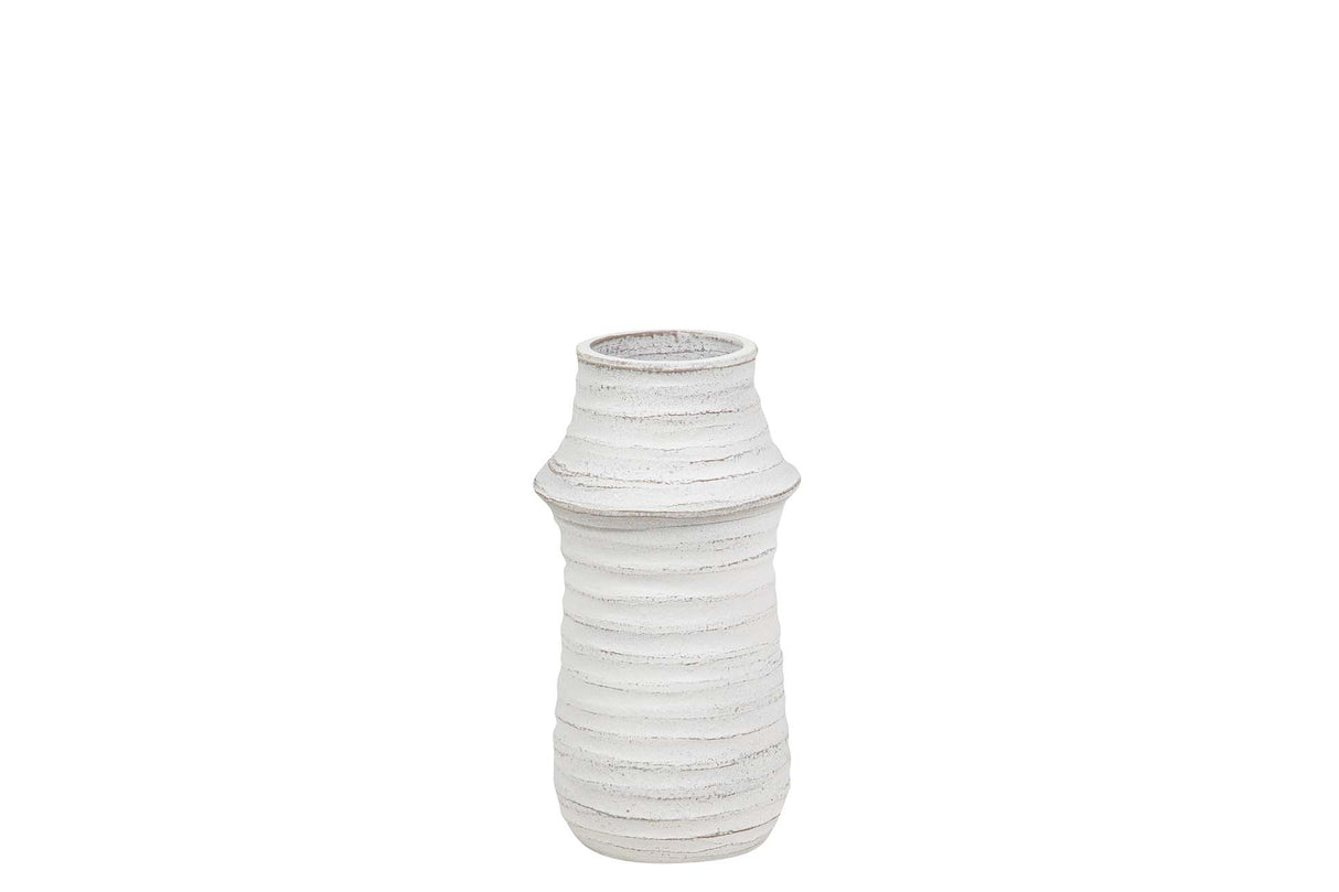 Céramique blanche Florero 21x21x30 cm