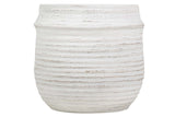 MACETERO CERAMICA BLANCO 39x39x38 CM