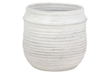 MACETERO CERAMICA BLANCO 39x39x38 CM