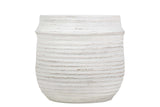 MACETERO CERAMICA BLANCO 34x34x33 CM