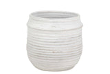 MACETERO CERAMICA BLANCO 34x34x33 CM