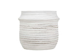 MACETERO CERAMICA BLANCO 31x31x28 CM