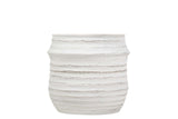 MACETERO CERAMICA BLANCO 28x28x23 CM