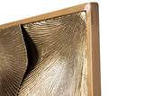 Schwarz Gold Metallwand Adorno 42x6x74 cm